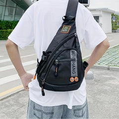 Men's Large Capacity Waterproof Chest Bag