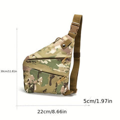 Men's Outdoor Camouflage Chest Bag for Cycling Hiking Travel
