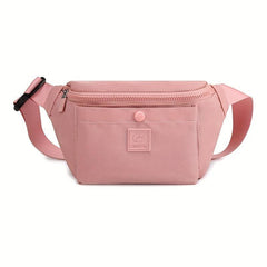 Waterproof Pink Waist Bag Crossbody for Men Women