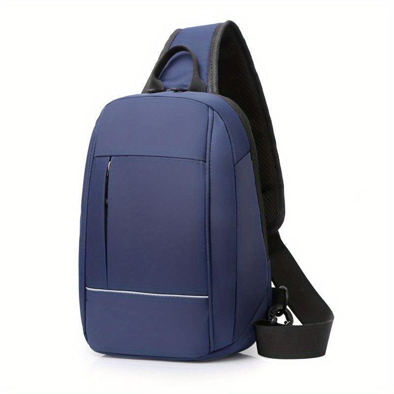 Men's Large Crossbody Bag with USB Charging Port