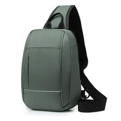 Men's Large Crossbody Bag with USB Charging Port