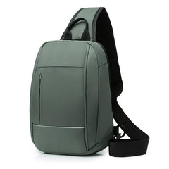 Men's Large Crossbody Bag with USB Charging Port
