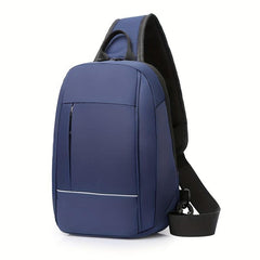 Men's Large Crossbody Bag with USB Charging Port