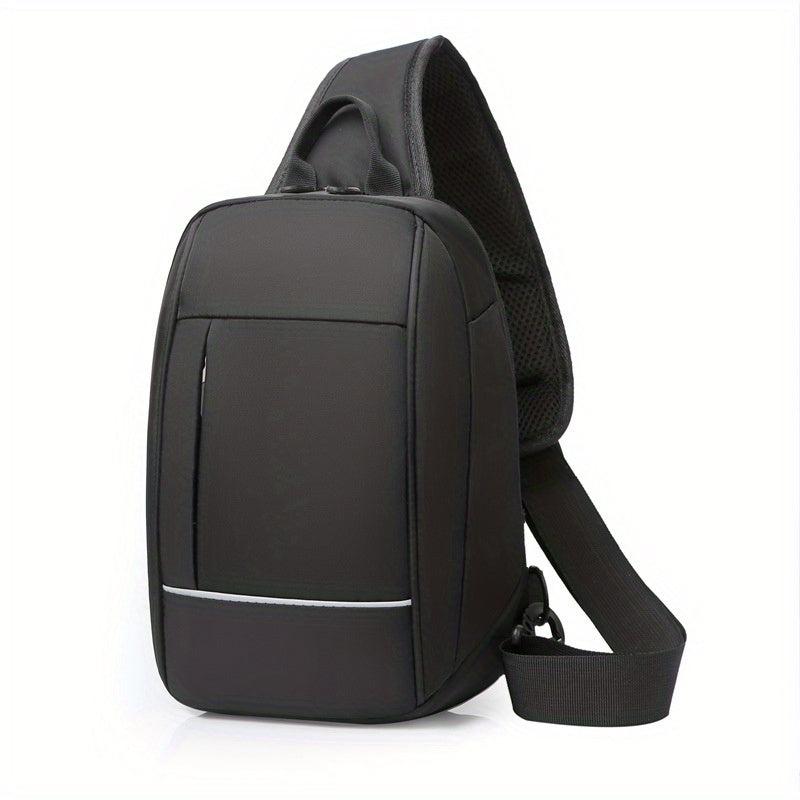 Men's Large Crossbody Bag with USB Charging Port