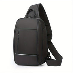 Men's Large Crossbody Bag with USB Charging Port