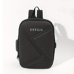 Men's Anti-Theft Shoulder Bag with Password Lock & USB Charging Port