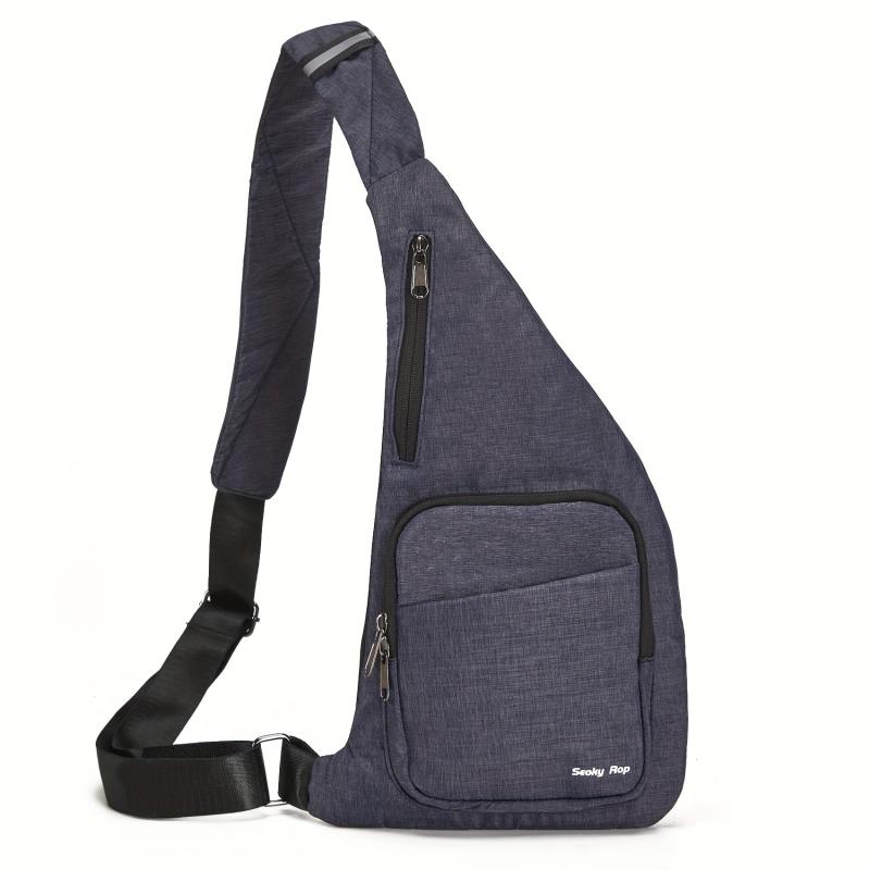 Anti Thief Slim Sling Bag for Men Travel Crossbody Shoulder Bag