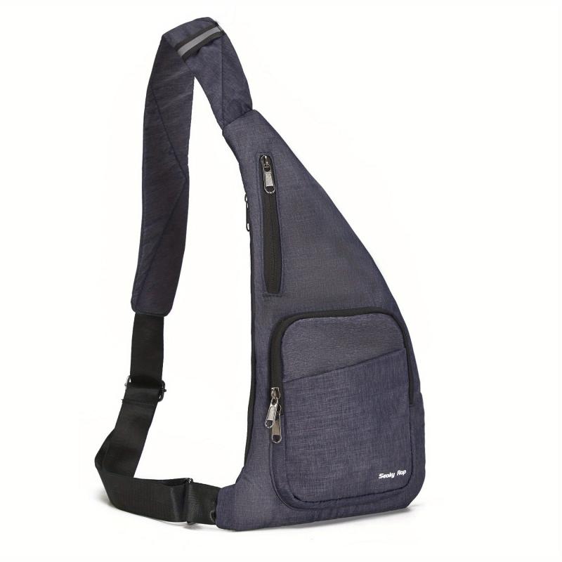 Anti Thief Slim Sling Bag for Men Travel Crossbody Shoulder Bag
