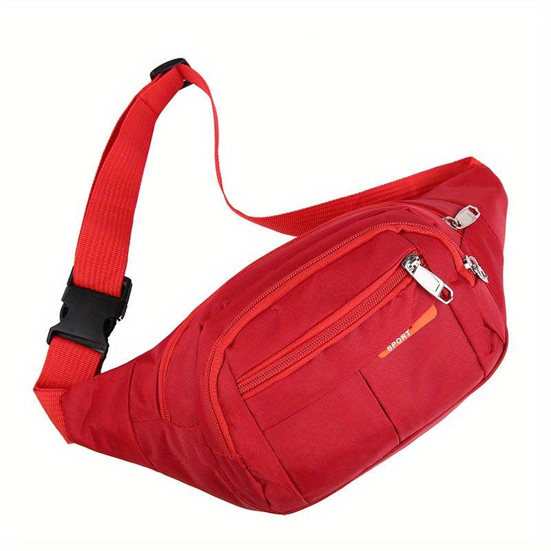 Men's Casual Canvas Waist Bag for Outdoor Hiking Travel