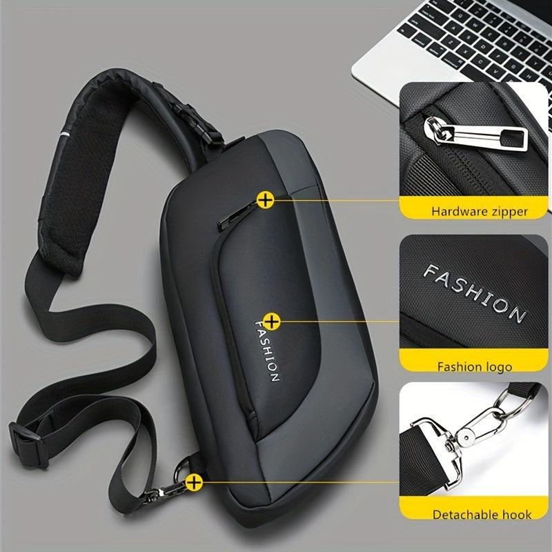 Men's Nylon Crossbody Bag Casual Outdoor Shoulder Bag Travel Sling Bag