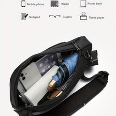 Men's Nylon Crossbody Bag Casual Outdoor Shoulder Bag Travel Sling Bag