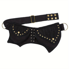Retro Vintage Rivet Waist Bag Street Style Punk Style Fanny Bag