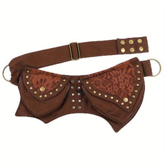 Retro Vintage Rivet Waist Bag Street Style Punk Style Fanny Bag