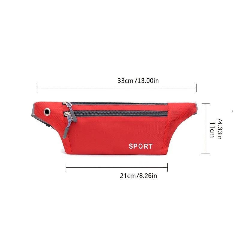 Lightweight Sports Waist Bag With Earphone Hole