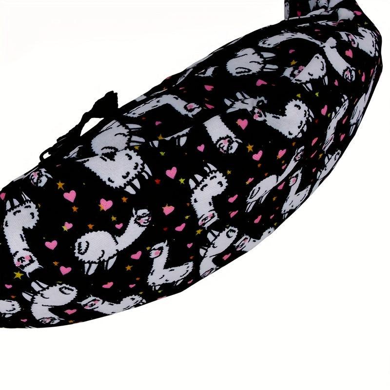 Alpaca Cartoon Waist Bag for Outdoor Sports