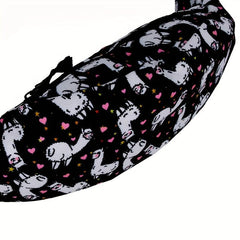 Alpaca Cartoon Waist Bag for Outdoor Sports