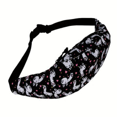Alpaca Cartoon Waist Bag for Outdoor Sports