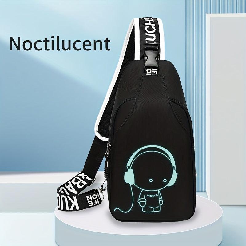 Cartoon Crossbody Bag Multifunctional Travel Hiking Chest Bag