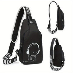 Cartoon Crossbody Bag Multifunctional Travel Hiking Chest Bag