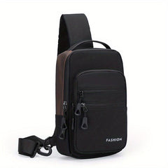Men Crossbody Shoulder Bag USB Charging Safety Lock Travel Pack