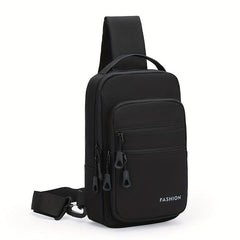 Men Crossbody Shoulder Bag USB Charging Safety Lock Travel Pack
