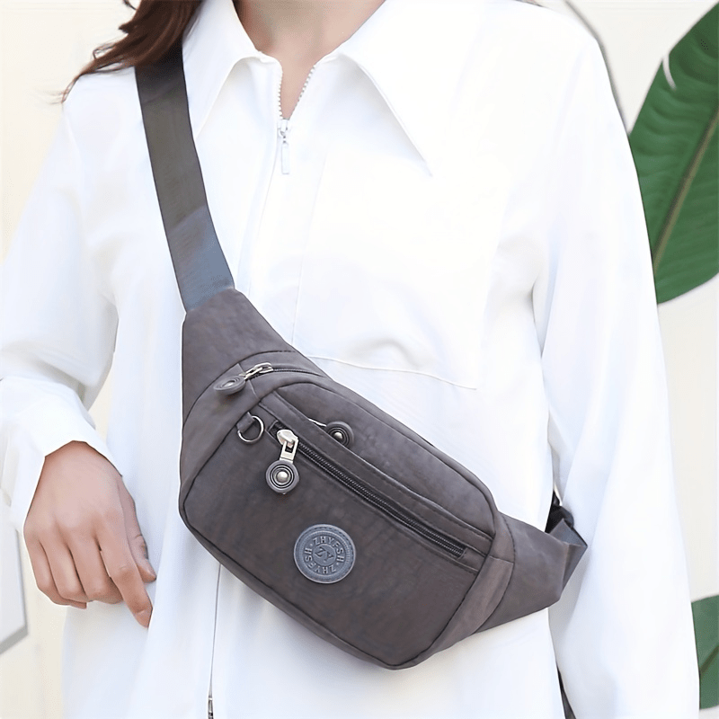 Casual Fanny Bag Cash Register Bag Large Capacity Sports Chest Bag