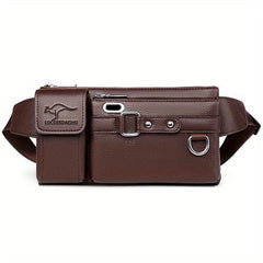 Men's Casual PU Leather Waist Chest Bag