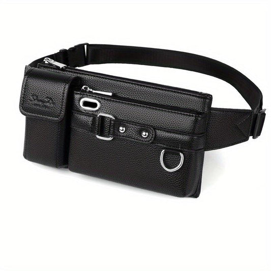 Men's Casual PU Leather Waist Chest Bag
