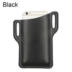 1pc Phone Waist Bag PU Leather Retro Protective Case