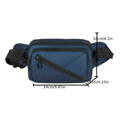 Men's Outdoor Sports Waist Bag Waterproof Large Capacity Travel Satchel