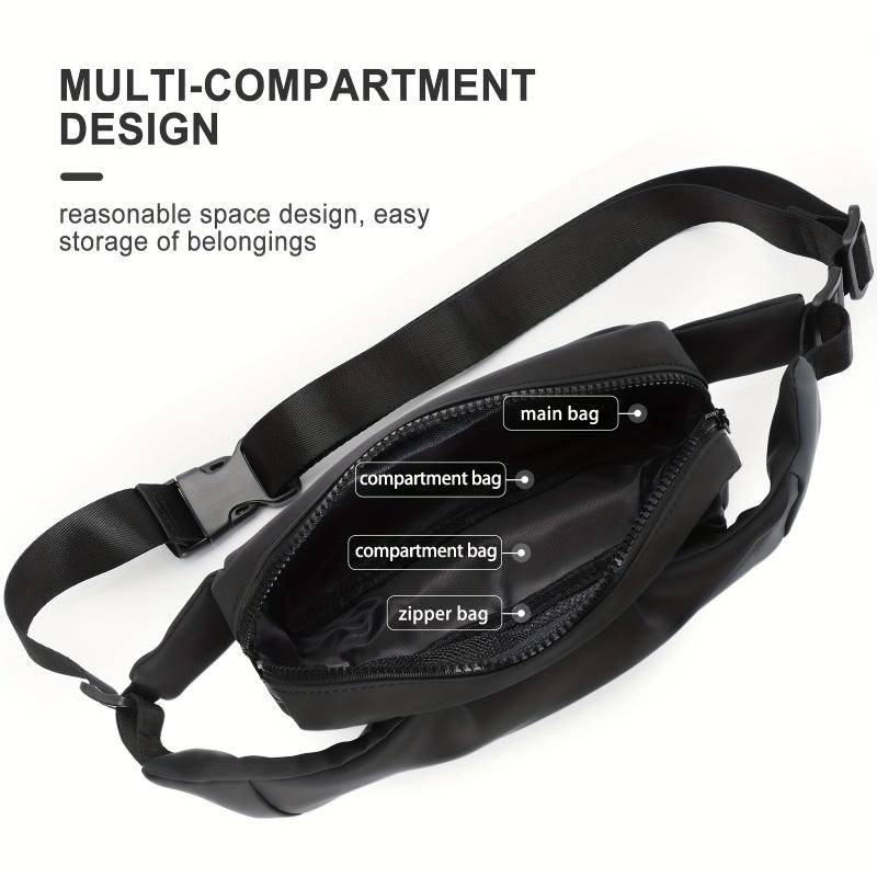 Men's Crossbody Fanny Pack for Outdoors Traveling Running Hiking Cycling