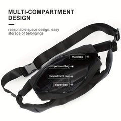 Men's Crossbody Fanny Pack for Outdoors Traveling Running Hiking Cycling
