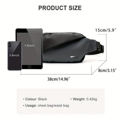 Men's Crossbody Fanny Pack for Outdoors Traveling Running Hiking Cycling