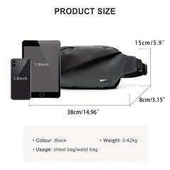 Men's Crossbody Fanny Pack for Outdoors Traveling Running Hiking Cycling