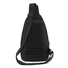 Men's Crossbody Bag Multifunctional Shoulder Bag With Earphone Hole