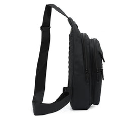 Men's Crossbody Bag Multifunctional Shoulder Bag With Earphone Hole