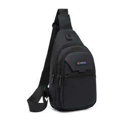 Men's Crossbody Bag Multifunctional Shoulder Bag With Earphone Hole