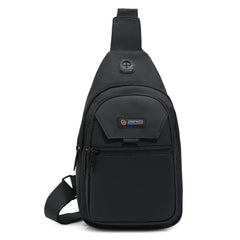 Men's Crossbody Bag Multifunctional Shoulder Bag With Earphone Hole