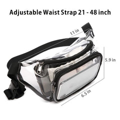Casual Waist Bag PVC Fanny Pack Clear Bum Bag