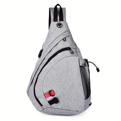 Men's Waterproof Shoulder Bag for Travel and Hiking