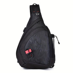 Men's Waterproof Shoulder Bag for Travel and Hiking