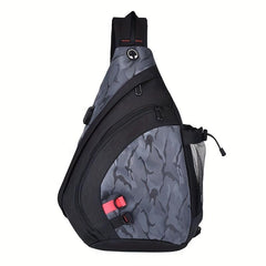 Men's Waterproof Shoulder Bag for Travel and Hiking