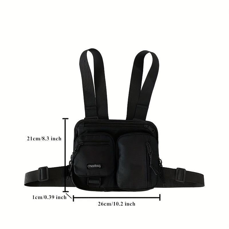 Men's Outdoor Waistcoat Chest Bag Sports Fitness Mobile Phone Bag