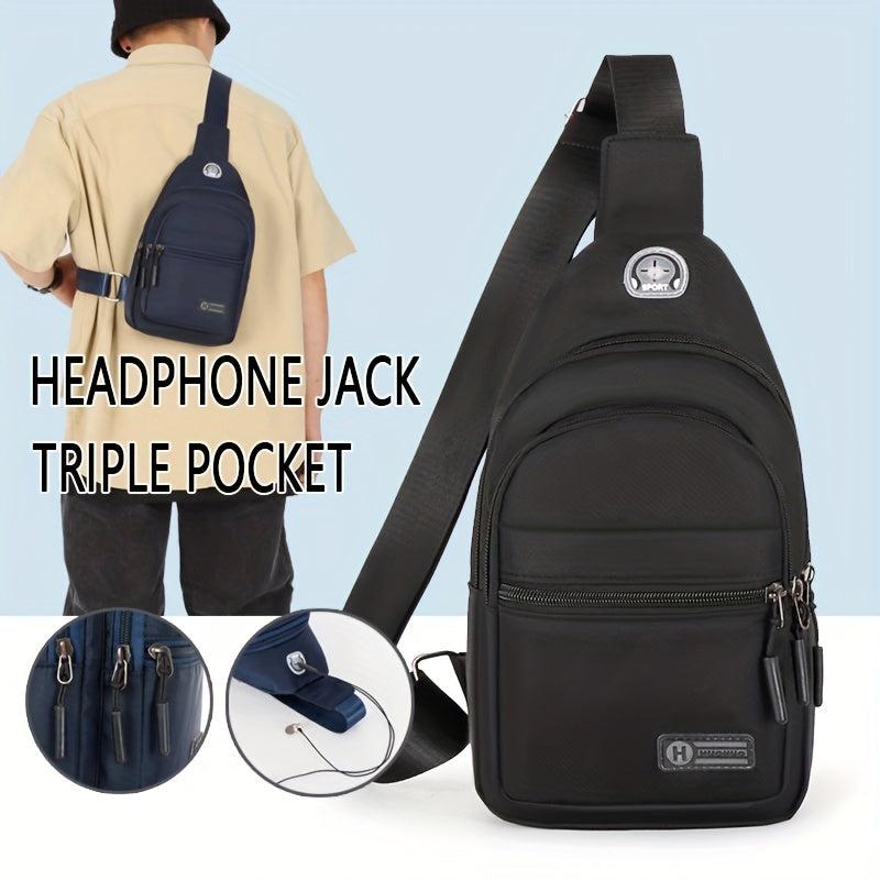 Waterproof Crossbody Chest Bag Wear Resistant Sling Bag For Outdoor Sports