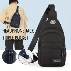 Waterproof Crossbody Chest Bag Wear Resistant Sling Bag For Outdoor Sports