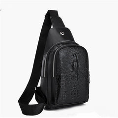 Crocodile Pattern Leather Shoulder Bag Crossbody Bag Waterproof