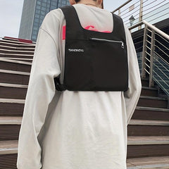 Nylon Vest Shoulder Bag Chest Rig Hip Hop Streetwear Waist Pack