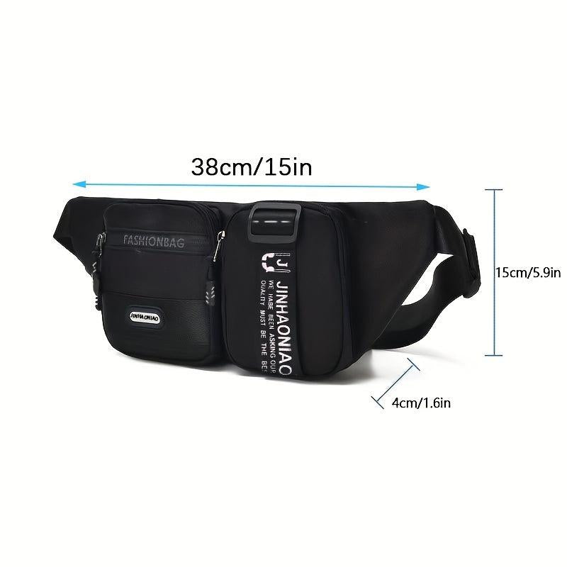 Men's Crossbody Bag Oxford Cloth Messenger Bag for Outdoor Sports Hiking Running