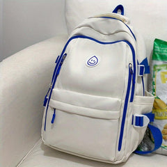 Bear Print Backpack Zipper School Rucksack