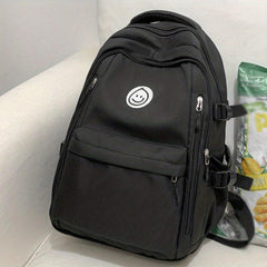 Bear Print Backpack Zipper School Rucksack